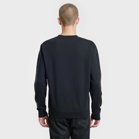 Мужская толстовка McQ Alexander McQueen Swallow Embroidery Coverlock Crew Darkest Black