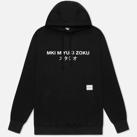 Мужская толстовка MKI Miyuki-Zoku Classic Logo Hoody, цвет чёрный, размер L