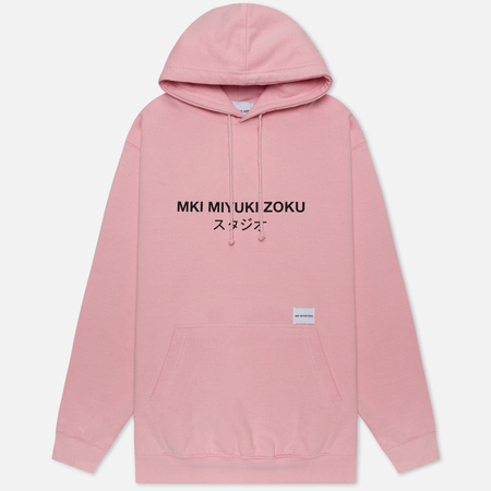 Мужская толстовка MKI Miyuki-Zoku Classic Logo Hoody, цвет розовый, размер S