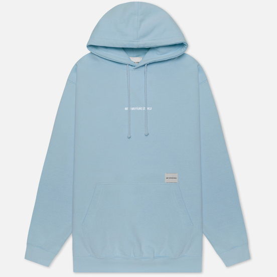 Мужская толстовка MKI Miyuki-Zoku Embroidered Logo Hoody Light Blue