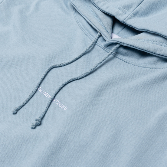 Мужская толстовка MKI Miyuki-Zoku Embroidered Logo Hoody Light Blue