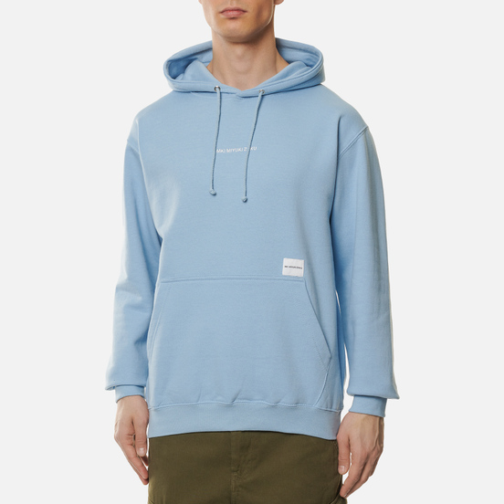 Мужская толстовка MKI Miyuki-Zoku Embroidered Logo Hoody Light Blue