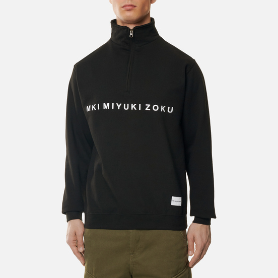 Мужская толстовка MKI Miyuki-Zoku Quarter Zip Sweater Black