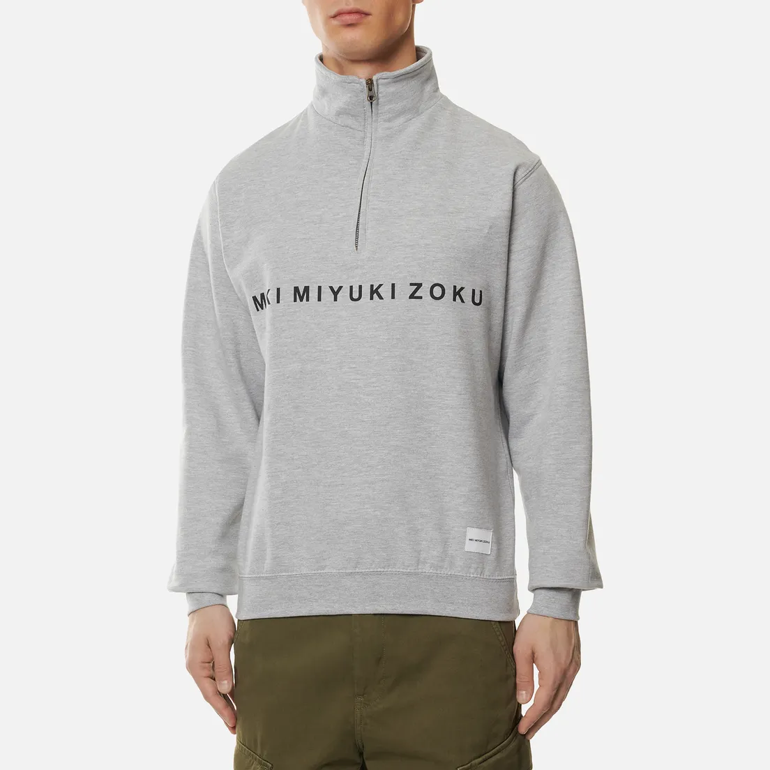 MKI Miyuki-Zoku Мужская толстовка Quarter Zip Sweater