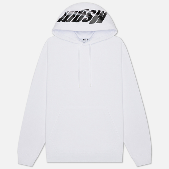 Мужская толстовка MSGM 3D Print Hooded Optical White