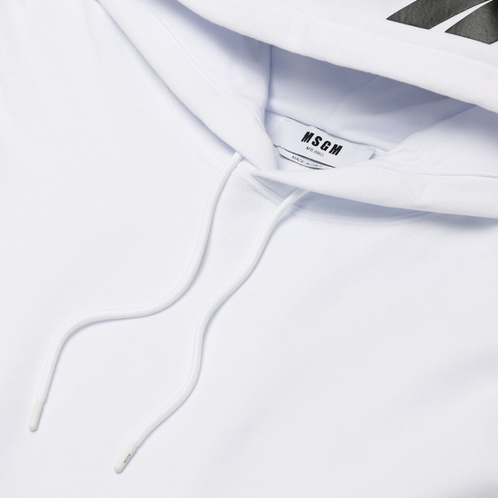Мужская толстовка MSGM 3D Print Hooded Optical White