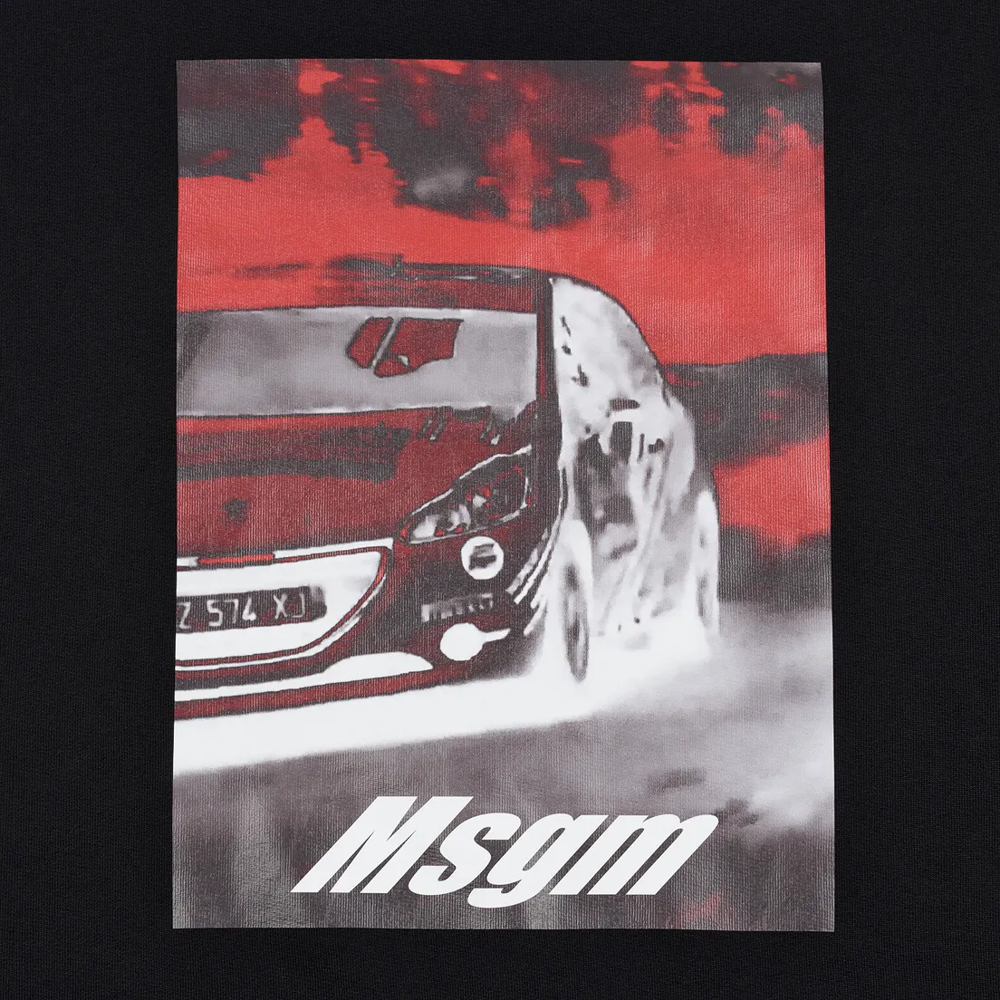 MSGM Мужская толстовка Colorful Logo Print Crew Neck