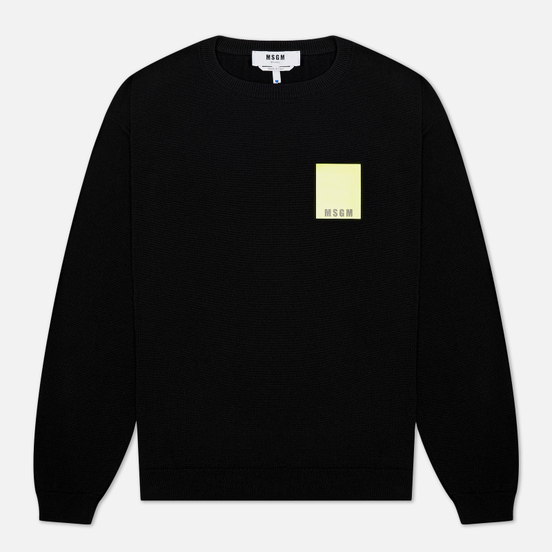 Мужская толстовка MSGM Fluo Patch Black