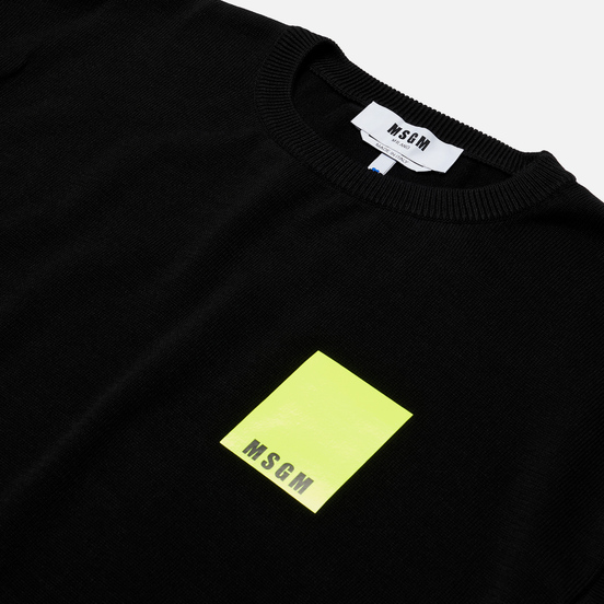 Мужская толстовка MSGM Fluo Patch Black