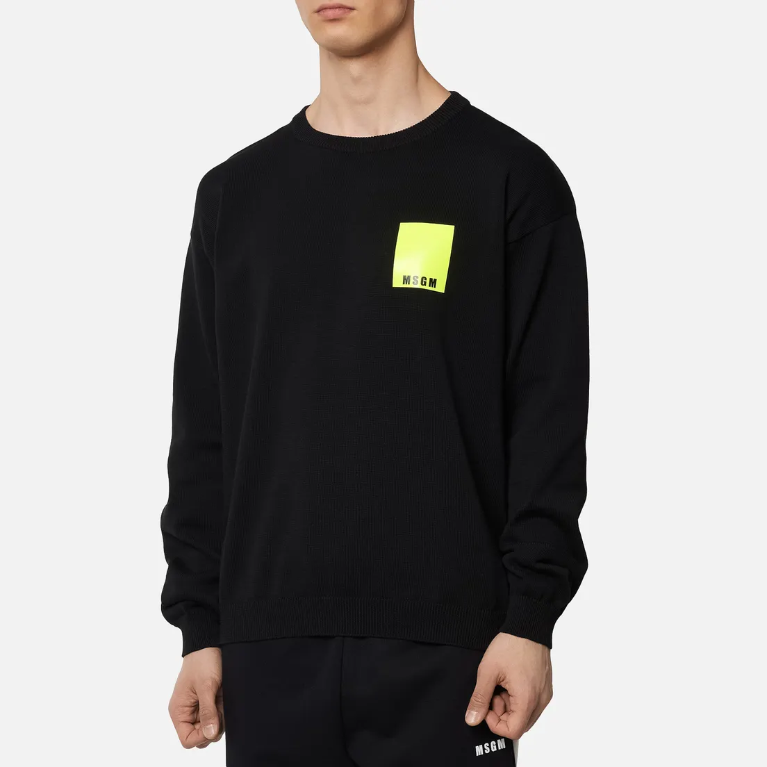 MSGM Мужская толстовка Fluo Patch