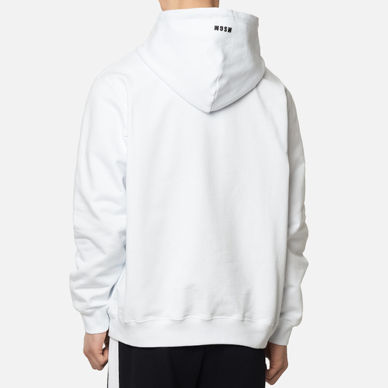 Мужская толстовка MSGM Graffiti Print Hoodie Optical White
