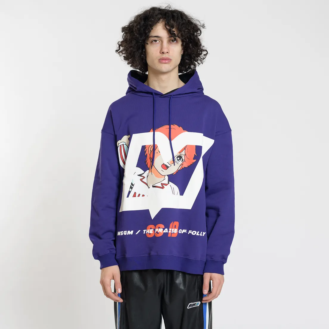 MSGM Мужская толстовка Mila And Logo Print
