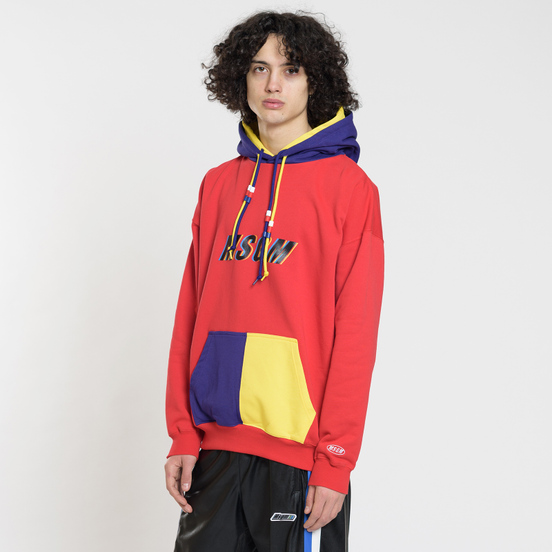 Мужская толстовка MSGM Multicolor Hoodie Red