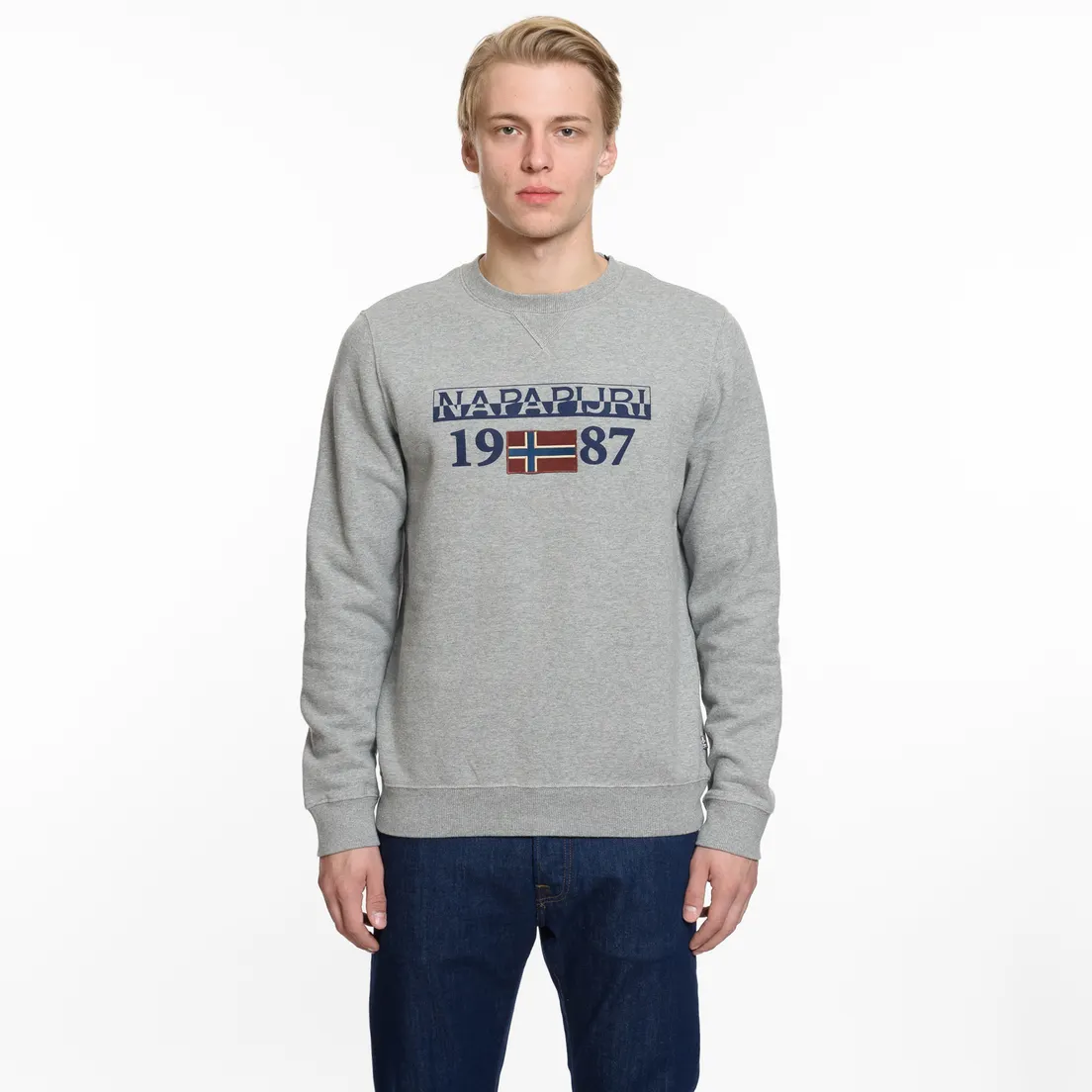 Napapijri Мужская толстовка Berthow Logo Crew 1