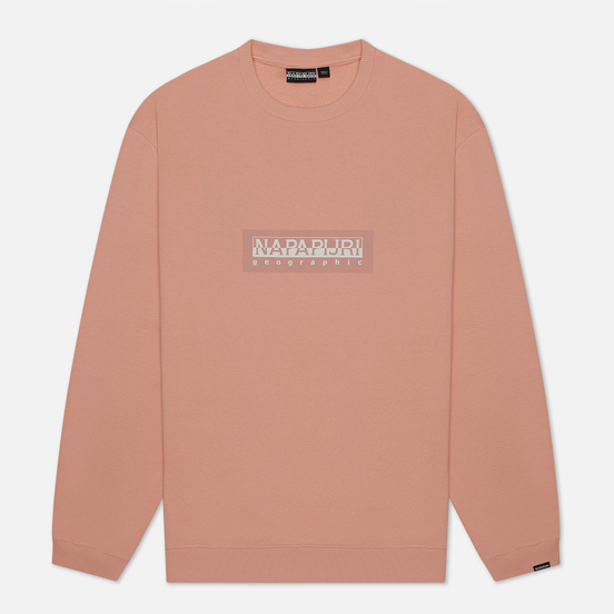 Мужская толстовка Napapijri Box Crew Neck Coral Pink
