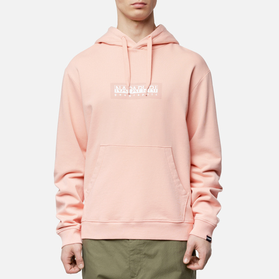 Мужская толстовка Napapijri Box Hoodie 1 Coral Pink