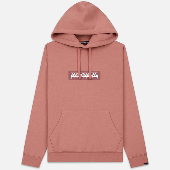 Мужская толстовка Napapijri Box Hoodie Pink Old Rose