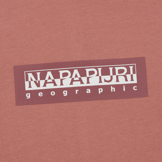 Мужская толстовка Napapijri Box Hoodie Pink Old Rose
