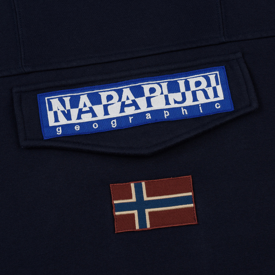 Мужская толстовка Napapijri Burgee 2 Hoodie Blue Marine