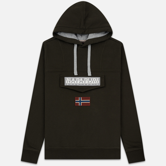 Мужская толстовка Napapijri Burgee 2 Hoodie Green Forest