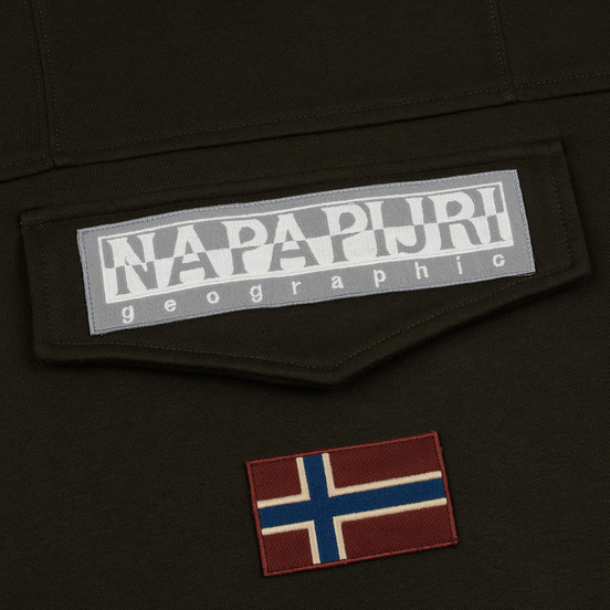 Мужская толстовка Napapijri Burgee 2 Hoodie Green Forest