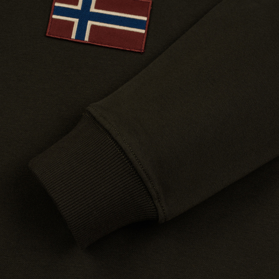 Мужская толстовка Napapijri Burgee 2 Hoodie Green Forest