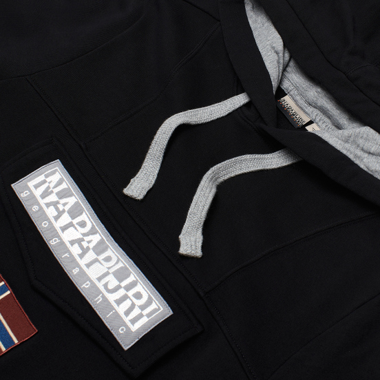 Мужская толстовка Napapijri Burgee Summer Hoodie Black