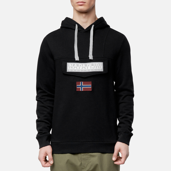 Мужская толстовка Napapijri Burgee Summer Hoodie Black