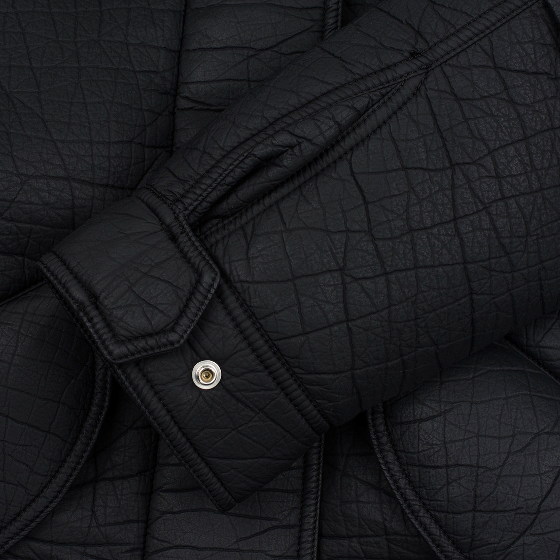 Nemen Женская куртка парка Leather Scuba Knit