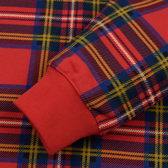 Мужская толстовка Nike NRG Crew Swoosh Stripe Plaid University Red