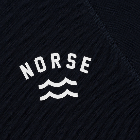 Мужская толстовка Norse Projects Ketel Ivy Wave Logo Dark Navy