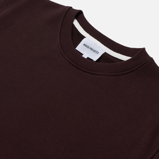 Мужская толстовка Norse Projects Vagn Classic Crew Eggplant Brown