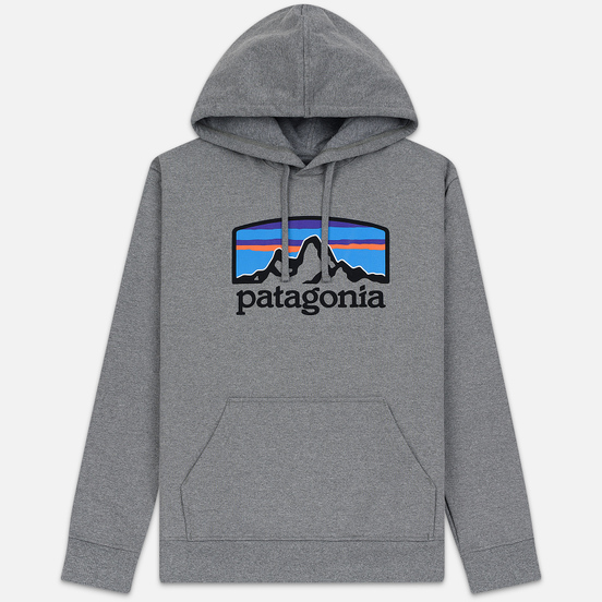 Мужская толстовка Patagonia Fitz Roy Horizons Uprisal Hoodie Gravel Heather