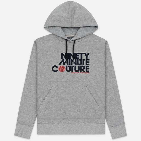 Мужская толстовка Peaceful Hooligan Ninety Minute Hoodie Marl Grey