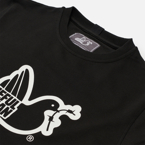 Мужская толстовка Peaceful Hooligan Outline Dove Black