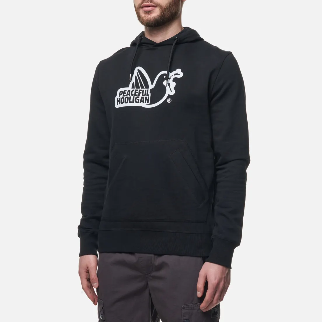 Peaceful Hooligan Мужская толстовка Outline Dove Hoodie