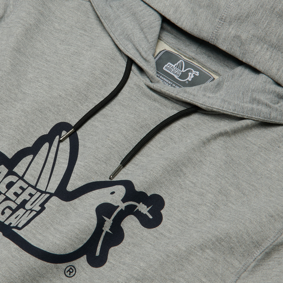 Мужская толстовка Peaceful Hooligan Outline Dove Hoodie Marl Grey