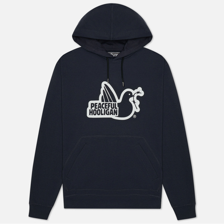 Мужская толстовка Peaceful Hooligan Outline Dove Hoodie, цвет синий, размер XXXL