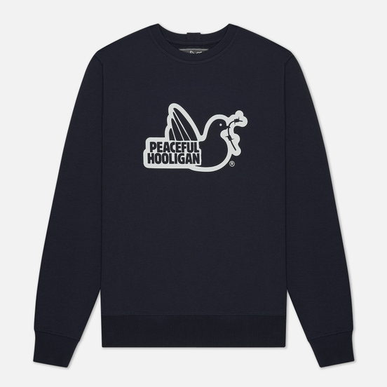 Мужская толстовка Peaceful Hooligan Outline Dove Navy/White Print