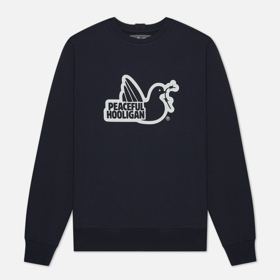 Мужская толстовка Peaceful Hooligan Outline Dove Navy/White Print