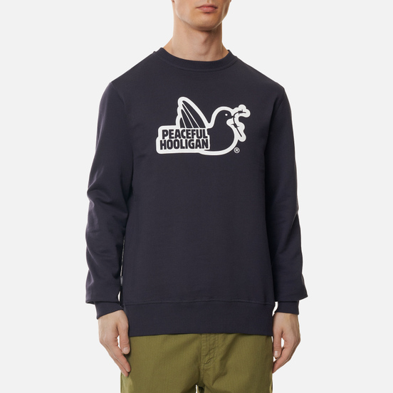 Мужская толстовка Peaceful Hooligan Outline Dove Navy/White Print