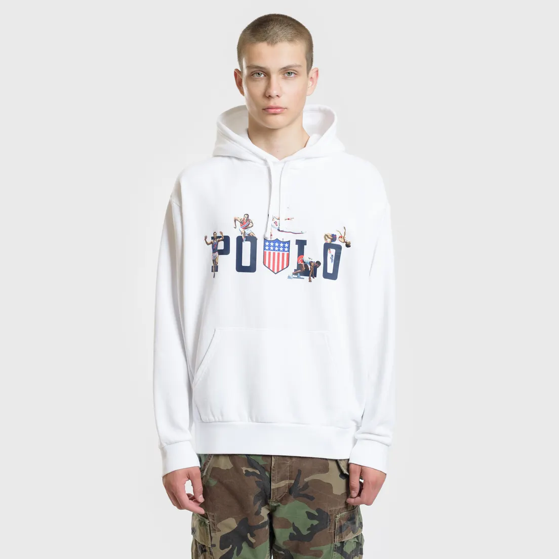 Polo Ralph Lauren Мужская толстовка Athletic Sport Graphic Print Hoodie