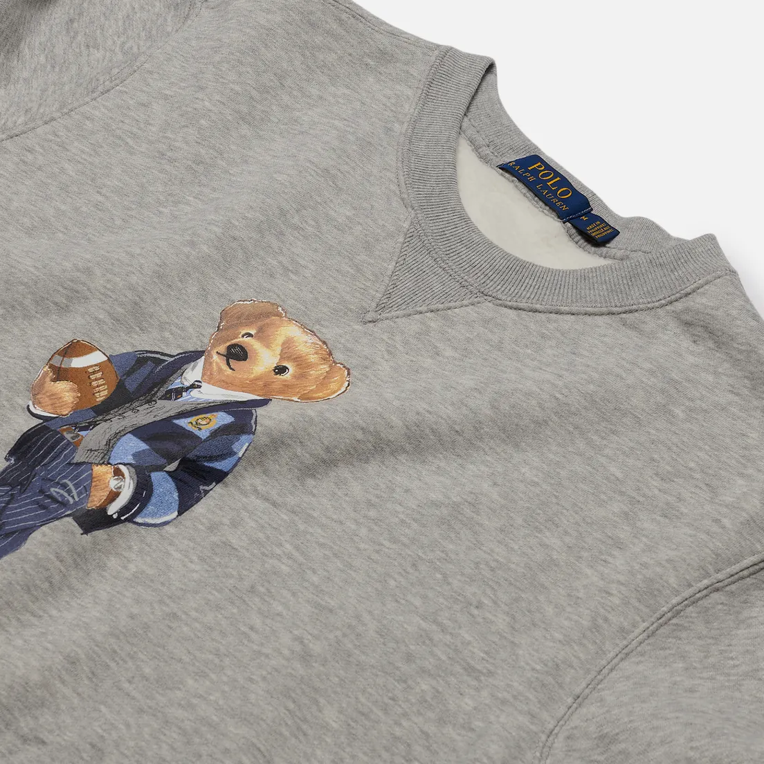 Polo Ralph Lauren Мужская толстовка Bear Ready Play Football In Polo Style