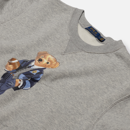 Мужская толстовка Polo Ralph Lauren Bear Ready Play Football In Polo Style Andover Heather