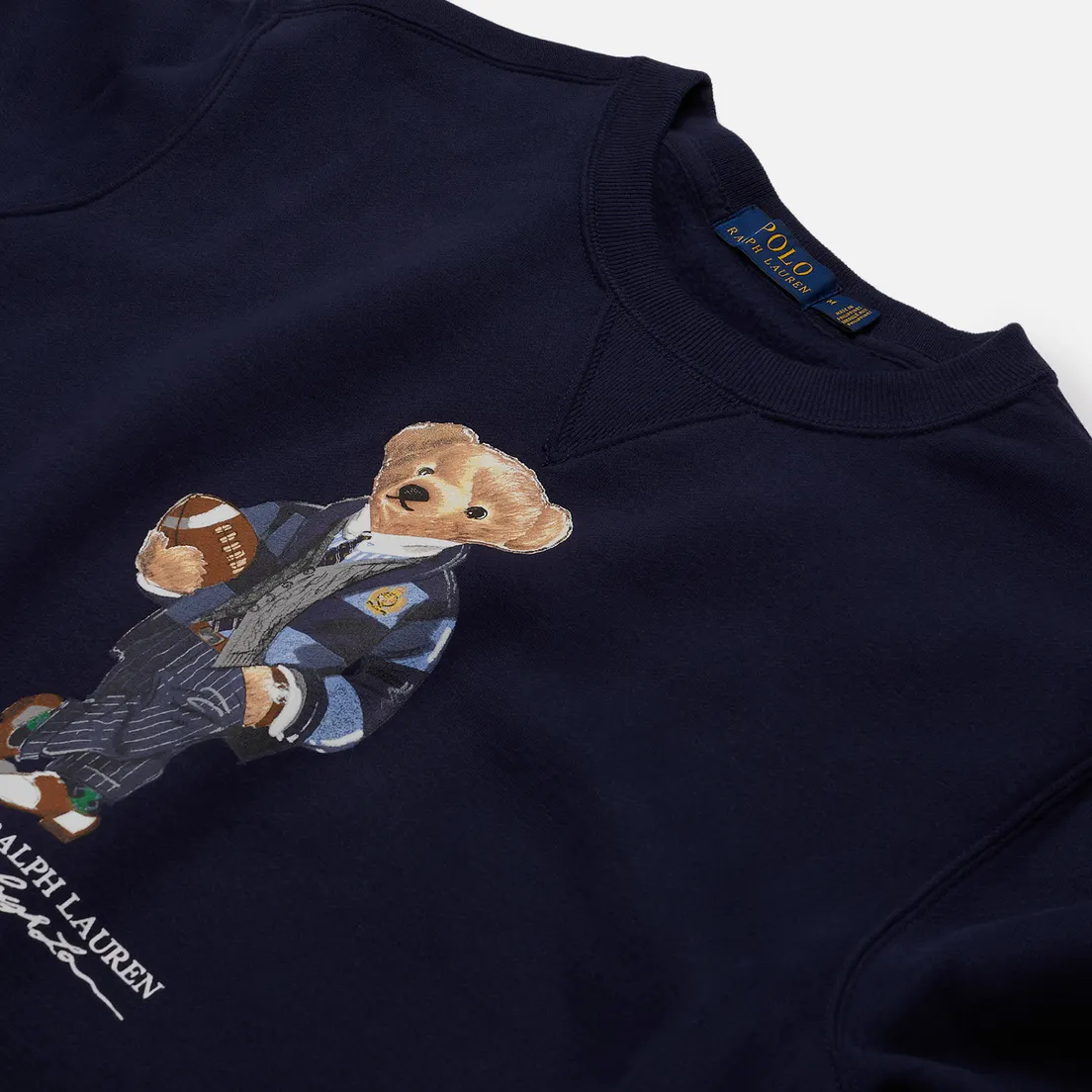 Polo Ralph Lauren Мужская толстовка Bear Ready Play Football In Polo Style