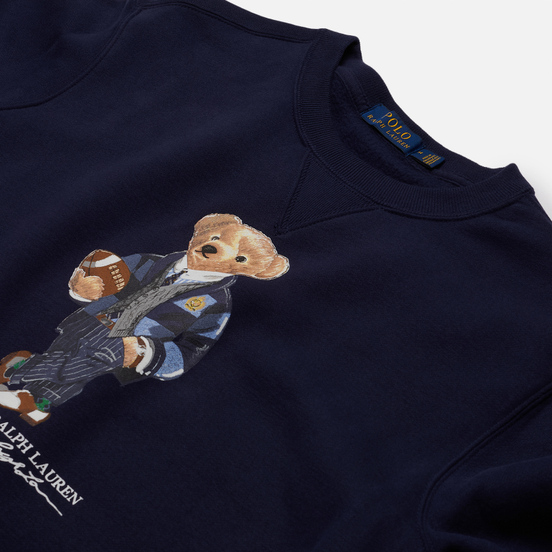 Мужская толстовка Polo Ralph Lauren Bear Ready Play Football In Polo Style Cruise Navy