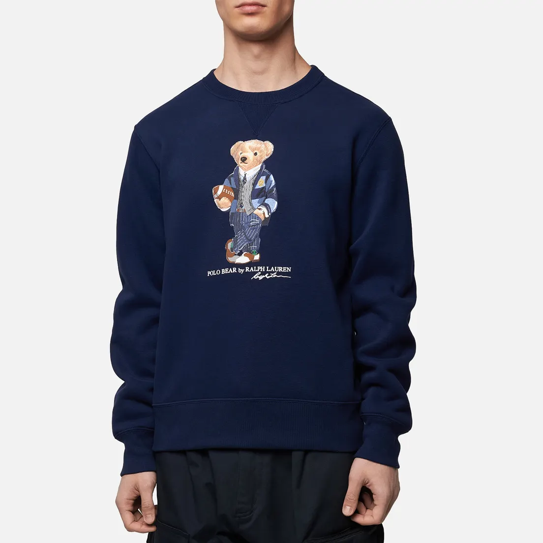 Polo Ralph Lauren Мужская толстовка Bear Ready Play Football In Polo Style