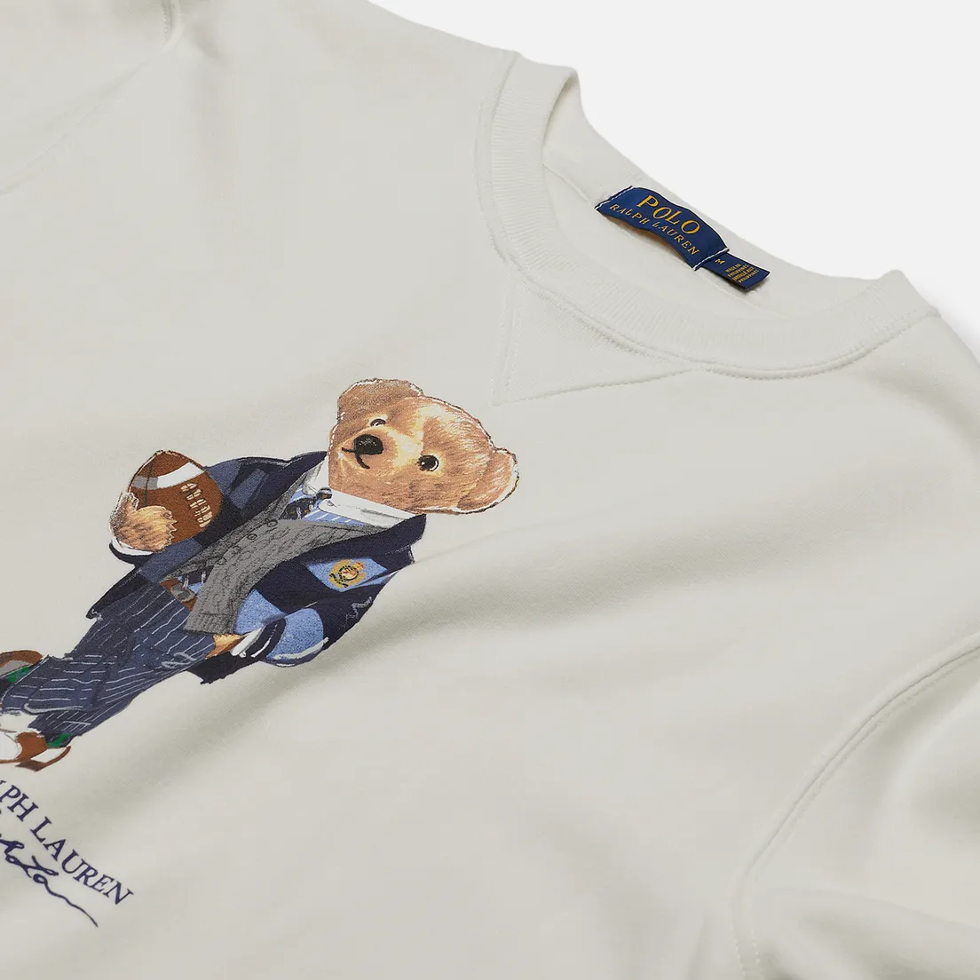 Polo Ralph Lauren Мужская толстовка Bear Ready Play Football In Polo Style