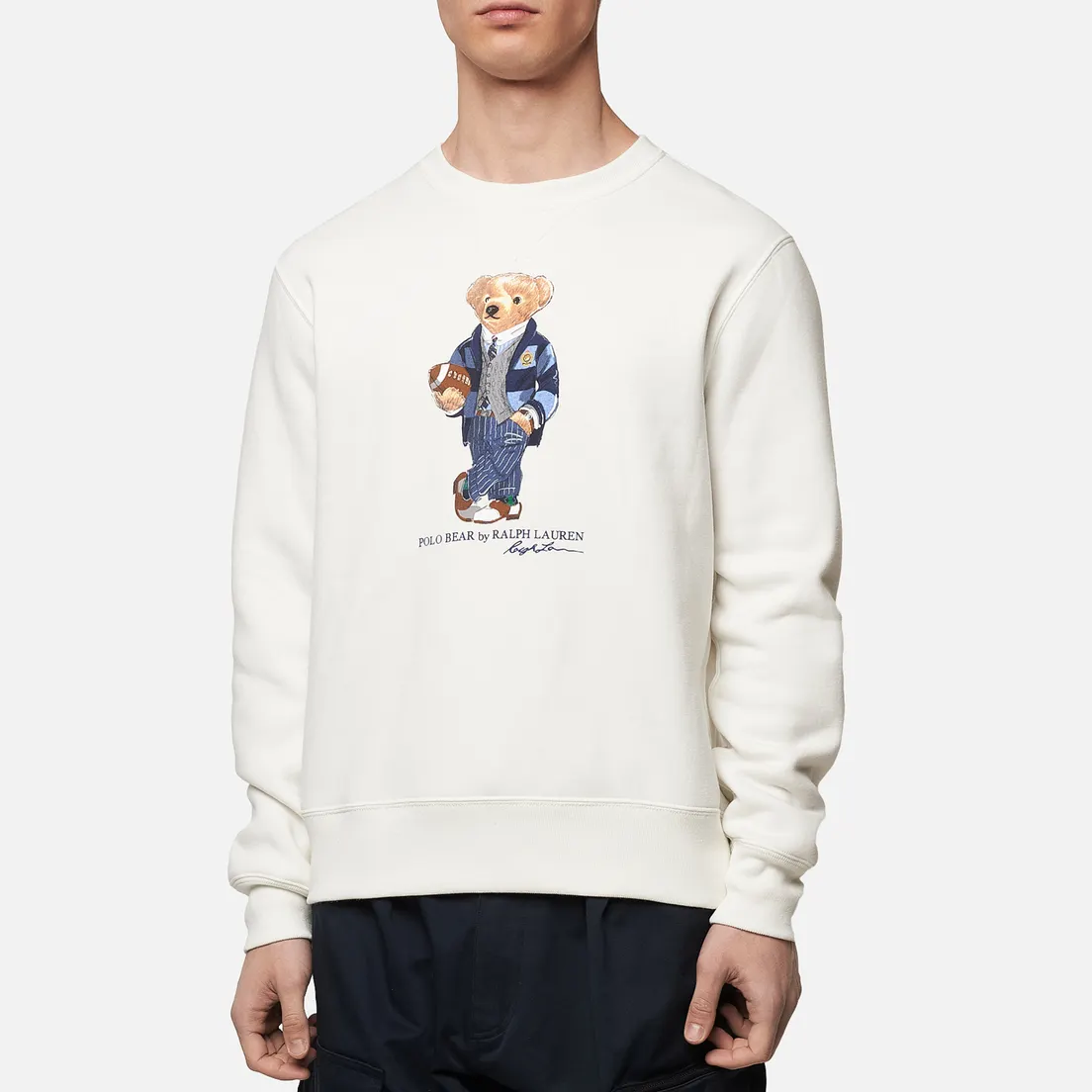 Polo Ralph Lauren Мужская толстовка Bear Ready Play Football In Polo Style