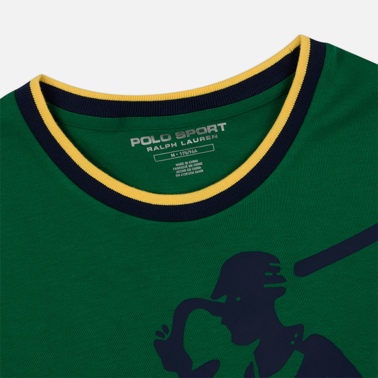 Мужская толстовка Polo Ralph Lauren Big Pony Polo Color Block Jerry Green/Cruise Navy/Yellow Fin